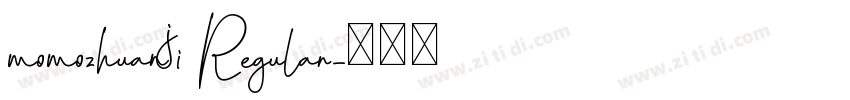 momozhuanji Regular字体转换
